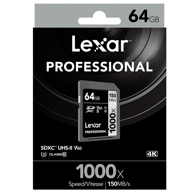 Оригинальная sd карта Lexar 1000x32 Гб 64 128 памяти 256 ГБ Carte SD Class10 cartao de memoria UHS II флэш U3 SDHC