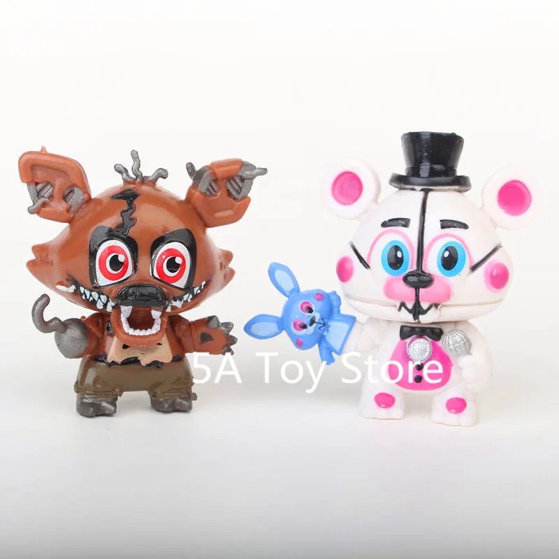 8 шт./компл. FNAF Five Nights At Freddys Freddy Toys Bonnie Foxy Fazbear Bear Экшн фигурки Brinquedos 6 см|Игровые и