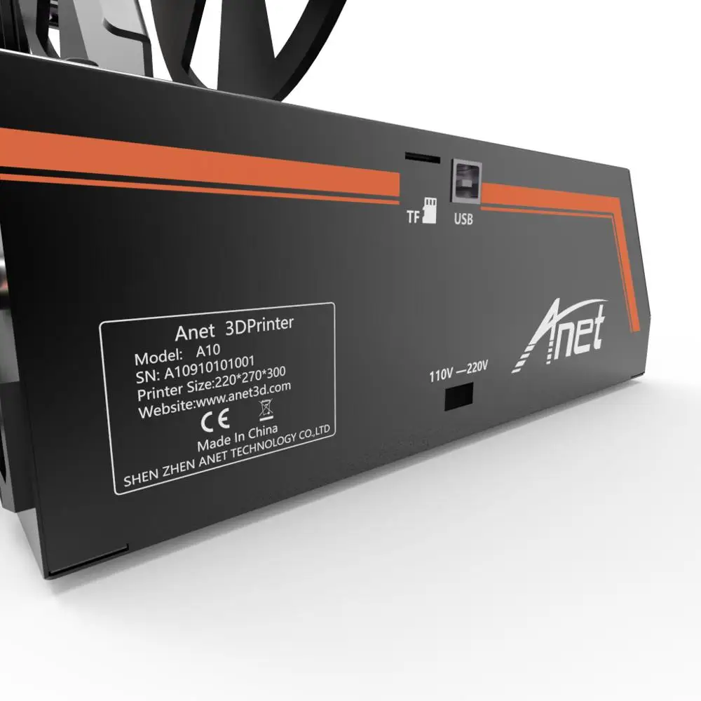 Большой размер печати 300*300*400 мм Anet E12 3d принтер с 12864 lcd высокой точностью низкий