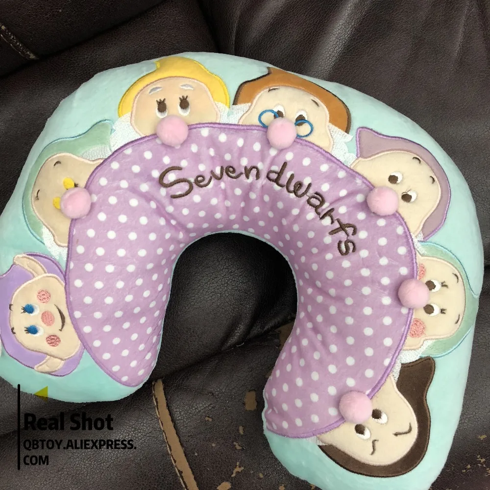 Мультфильм Принцесса Белоснежка семь маленький гном Мягкие плюшевые путешествия шею COMFORT-U мягкая подушка для шеи Подушечка Для позвонков подарок
