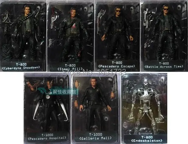 NECA Терминатор 2 фигурку T 800 эндоскелет Классический рисунок игрушки 7 &quot18 см