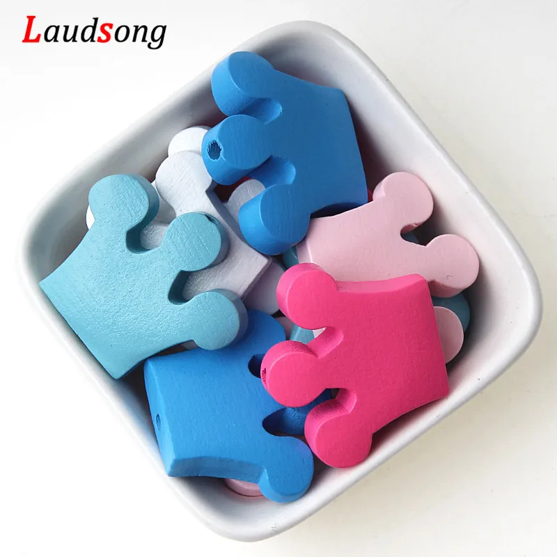 

10 шт. 25x30 мм) бусины типа «жемчужины», перламутровый цвет, Цвет натуральное дерево спейсер в виде короны деревянный Бисер для детского рукоде...