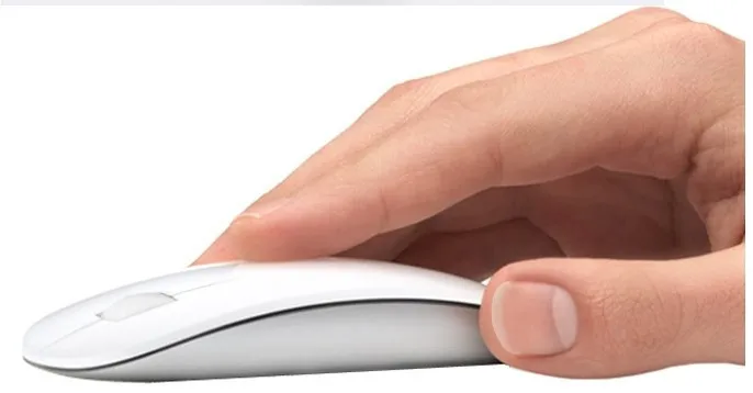 Тонкая и гладкая Портативная оптическая беспроводная мышь 2 4 ГГц с USB-приемником