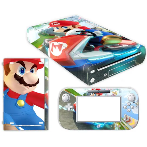 YS-WIIU-0029 Супер Марио кожи наклейка для nintendo wii u консоль крышка с пультами контроллер скины для геймпад для nintendo wii u стикер - Цвет: YS-WIIU-0029