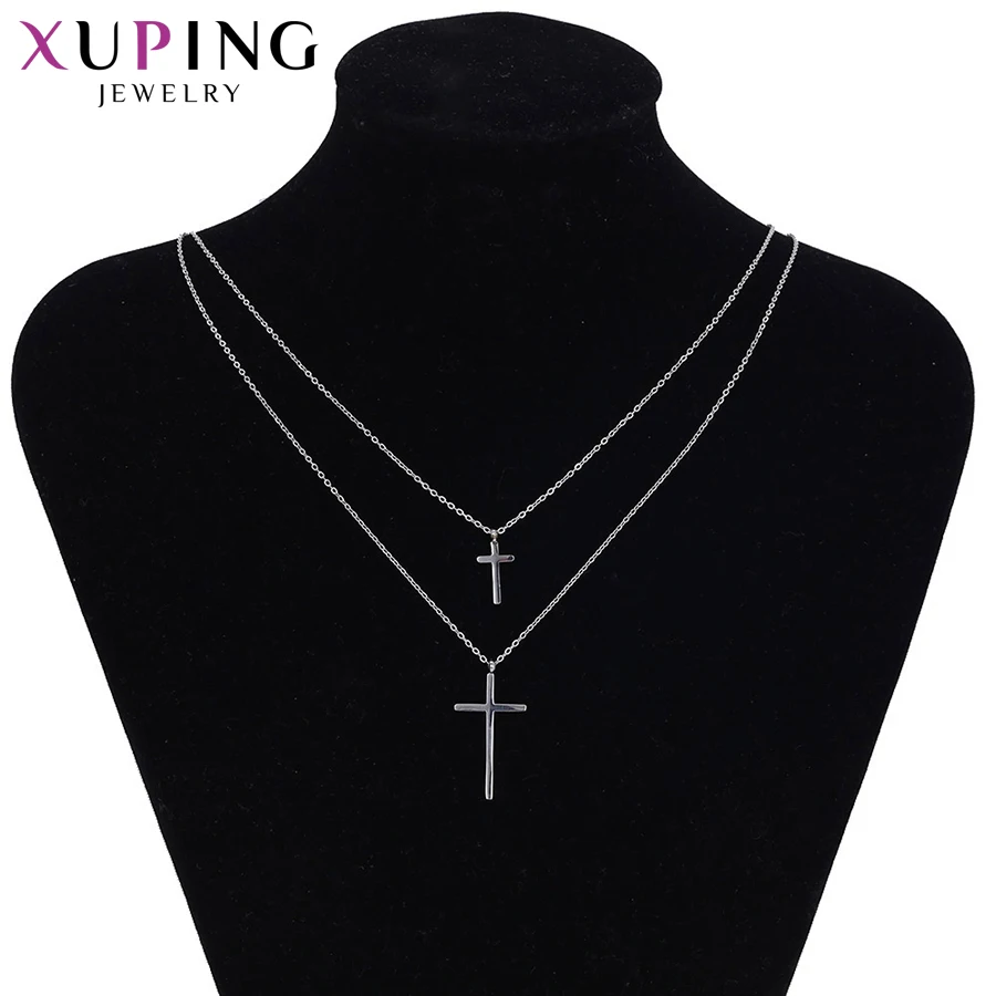 Xuping модное ожерелье с крестом кулон экологически чистые украшения для женщин
