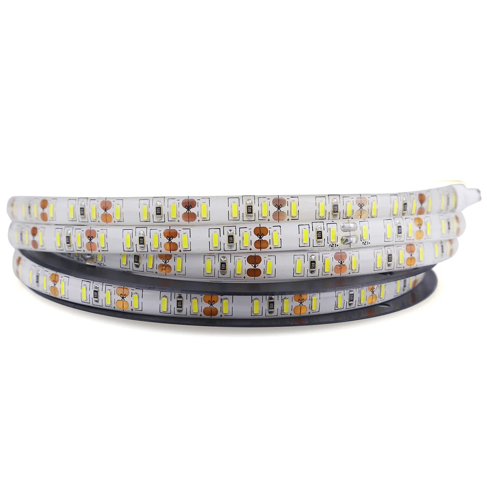 4014 SMD Светодиодная лента 5 м 600 светодиодный S Гибкая светодиодная лента постоянного тока 12 В Водонепроницаемый Холодный/теплый белый сильный яркий украшения для домашнего интерьера