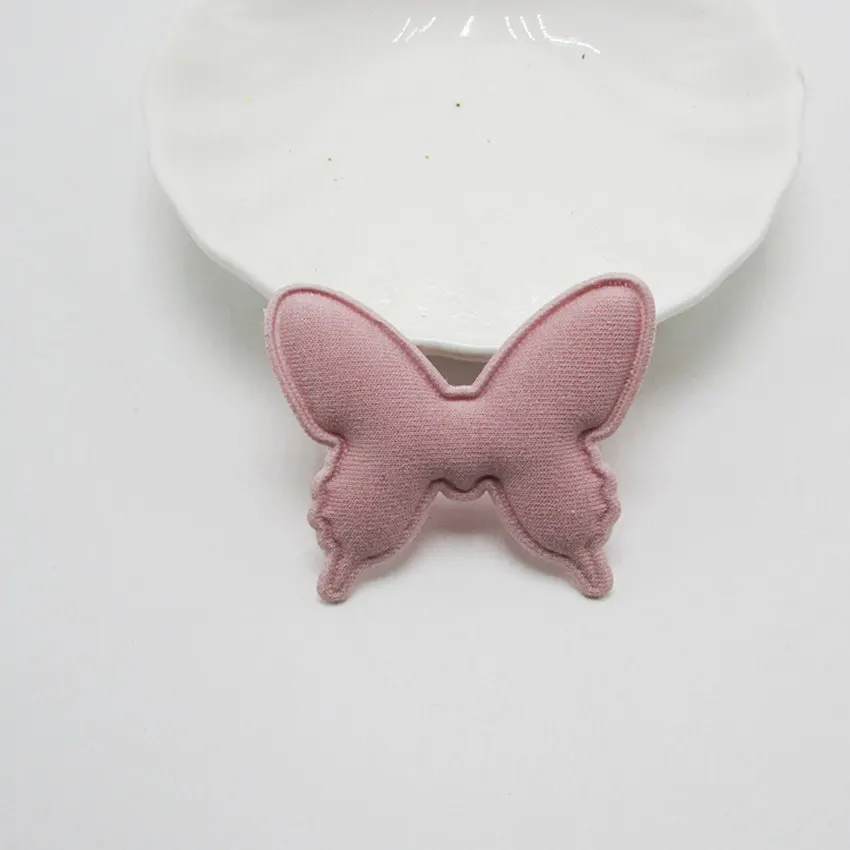 korea pink 30 шт./лот 5*4,3 см, бант-бабочка пластыри на горный хрусталь аппликации для ремесло одежда швейные принадлежности "сделай сам" зажим для волос, аксессуары - Цвет: korea pink