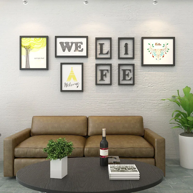 Мульти-кадр фоторамки Комбинации Home Decor Гостиная живопись фоторамка набор
