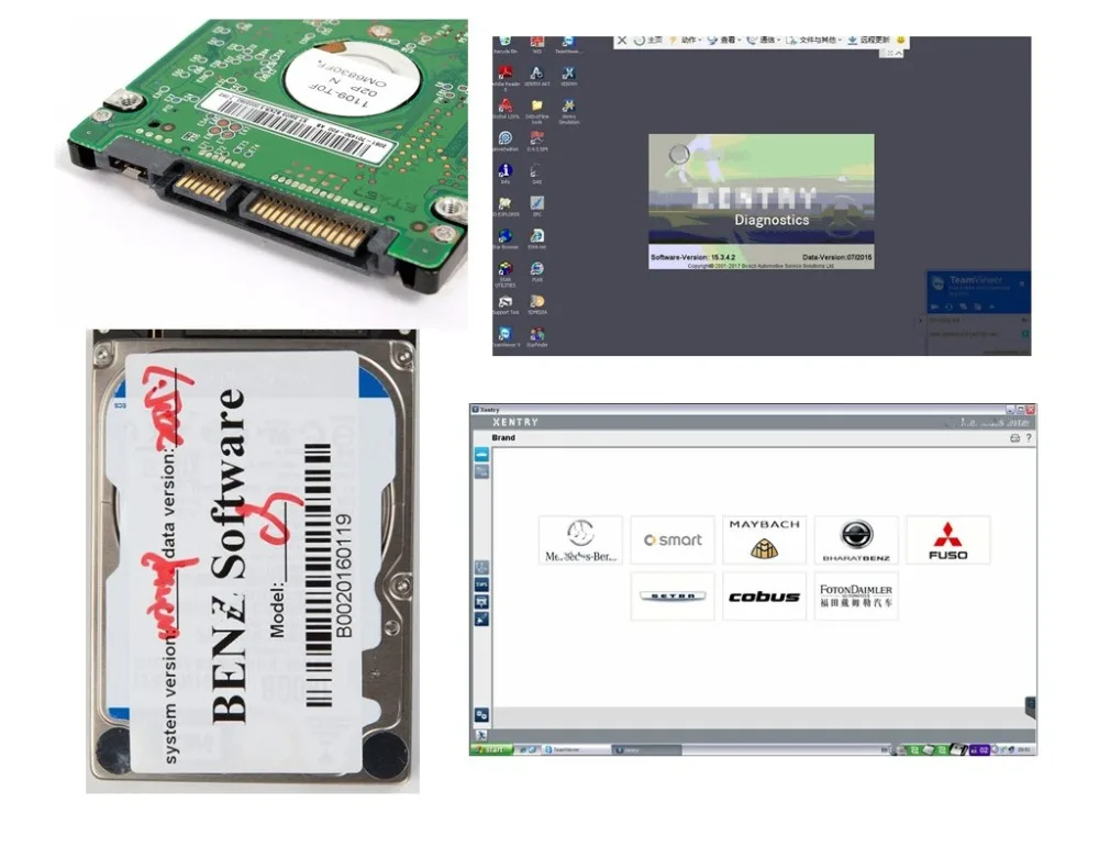 Для C3 сканер MB Star C3 HDD V2015.07 программное обеспечение с интерфейсом sata жесткий диск для большинства диагностических ноутбуков многоязычный