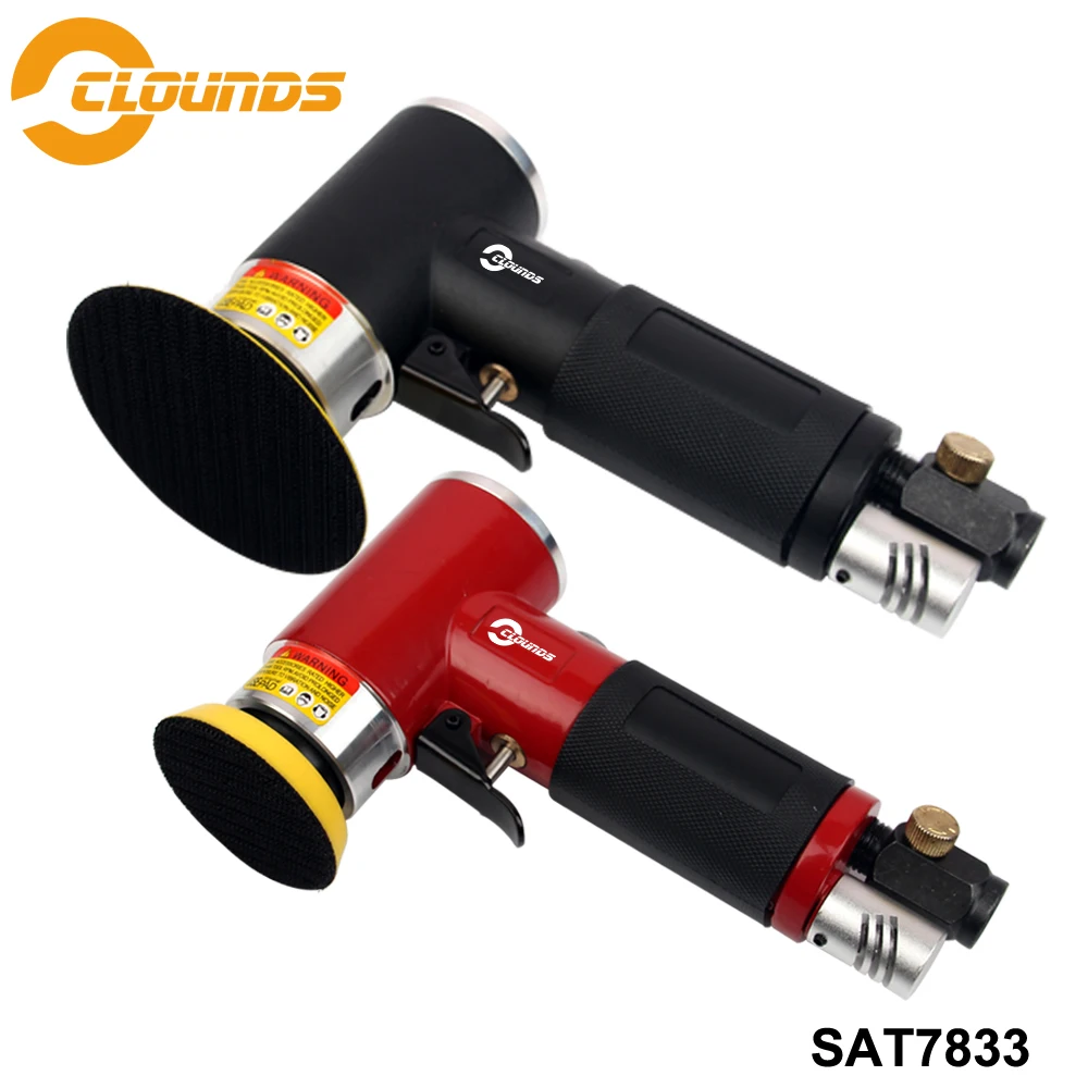 Пневматический шлифовальный станок SAT7833, мини-пневматическая шлифовальная машина, размер колодки 2, 3 дюйма, электроинструменты