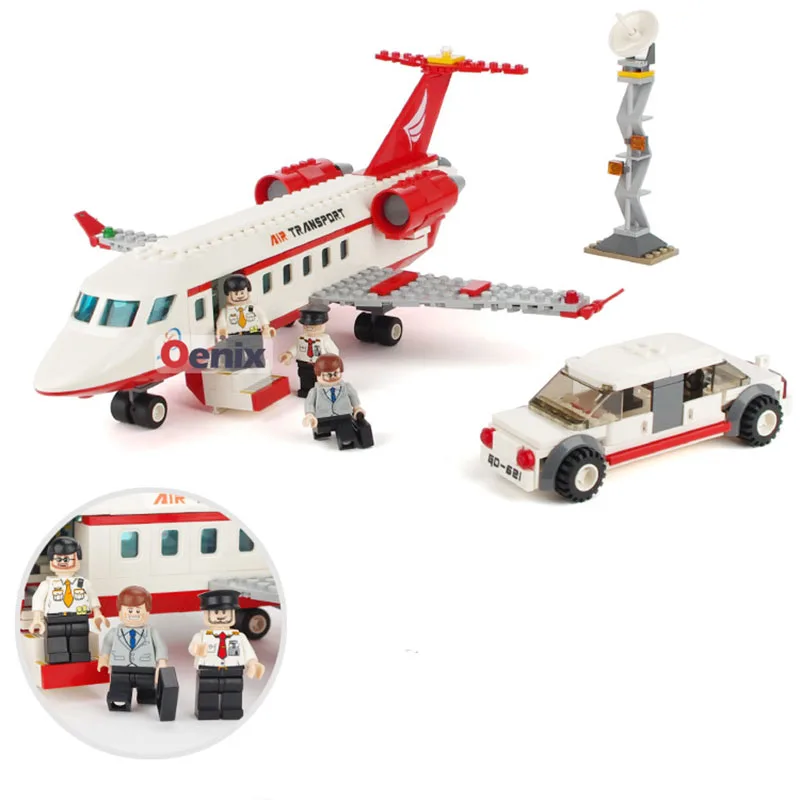 StZhou City Airport VIP Private Jet Plane Blocks 334pcs Bricks Building Block Sets Educational Toys For Children | Игрушки и хобби