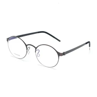 lightweight vintage round mens glasses optical prescription titanium glasses frame men women eyeglasses oculos de grau