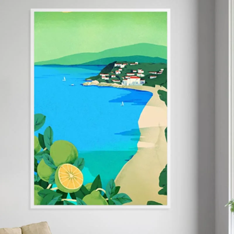 Afflatus art previa гостиная Аватар город плакат kinderkamer balena духовного Драконий жемчуг