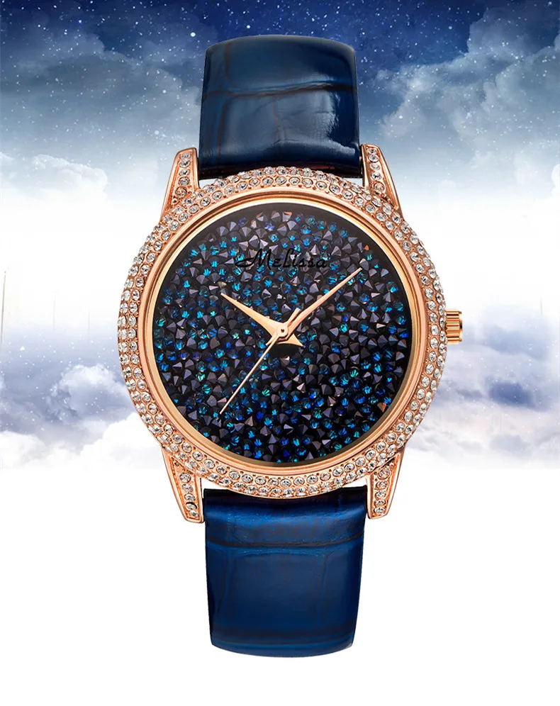 Женские кварцевые часы с кристаллами в японском стиле|montre design|montre japanmontre women |