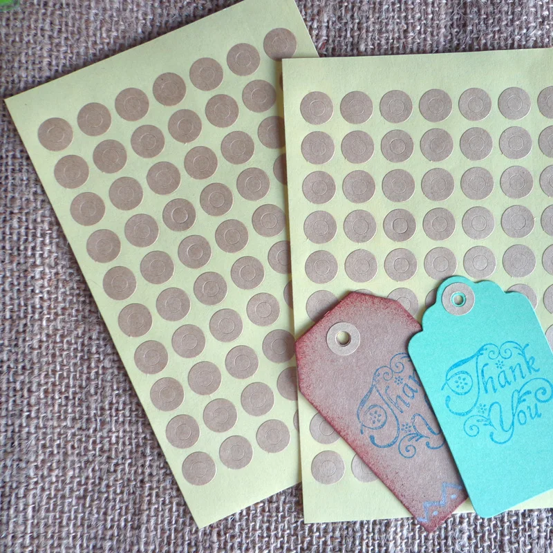 140 шт крафт кольцо наклейки отверстие бумажная наклейка для творчества Бумажная