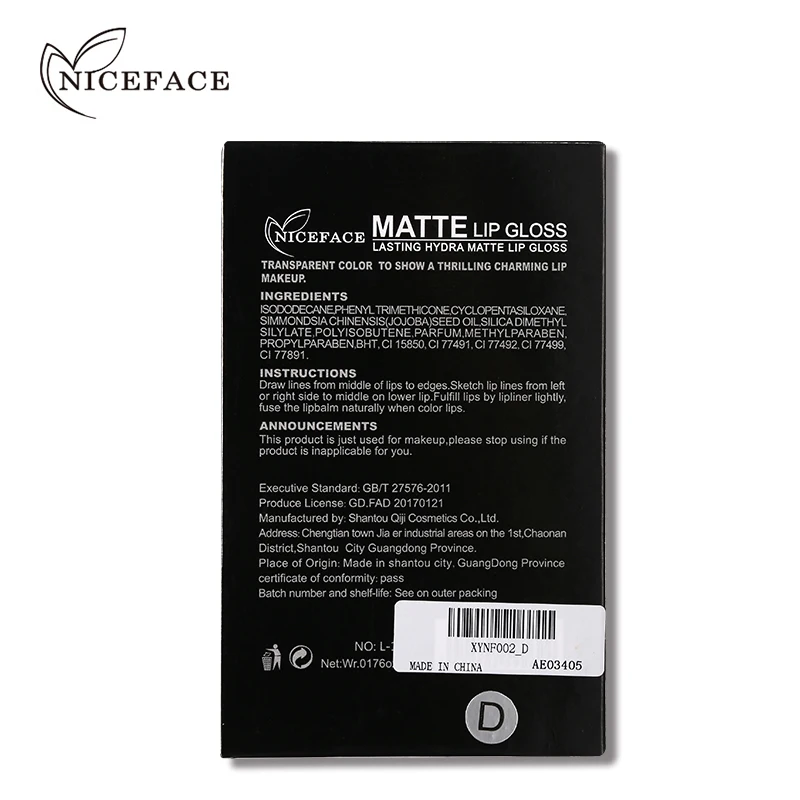 3 шт. водостойкая Матовая жидкая губная помада NICEFACE набор для макияжа стойкий