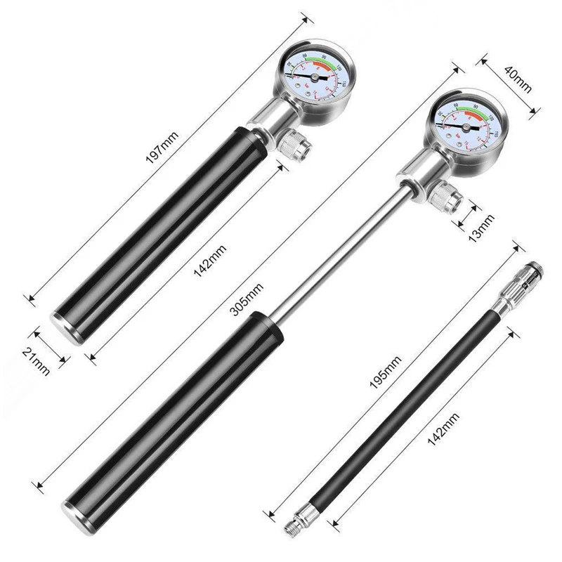 Насос портативный для скутера Xiaomi Mijia M365 воздушный мини-насос высокого давления с