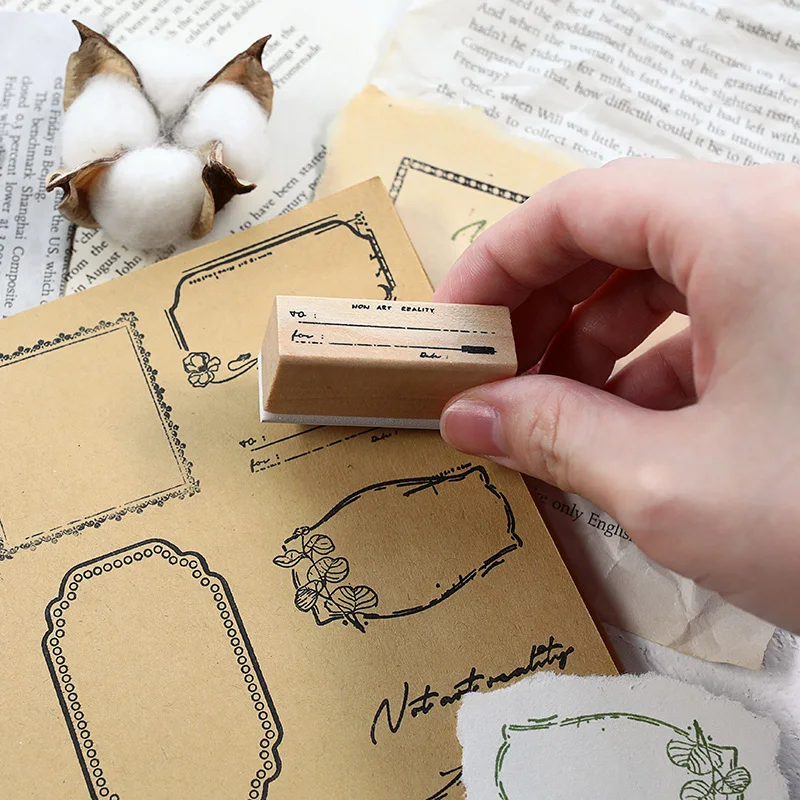 XINAHER винтажные классические этикетки штамп DIY деревянные и резиновые штампы для