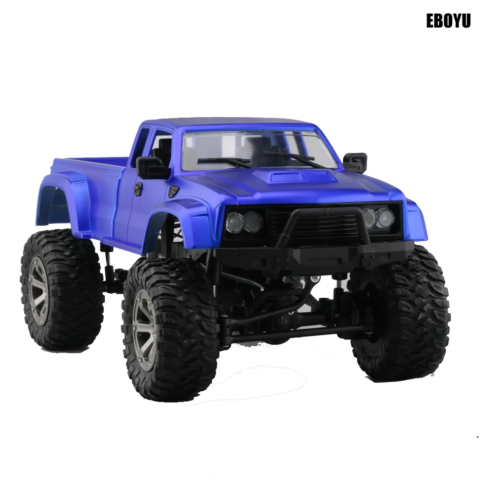 EBOYU FY002A 2,4 Ghz 1/16 4WD внедорожник RC грузовик с передним светодиодный светильник матовый военный RC грузовик RTR