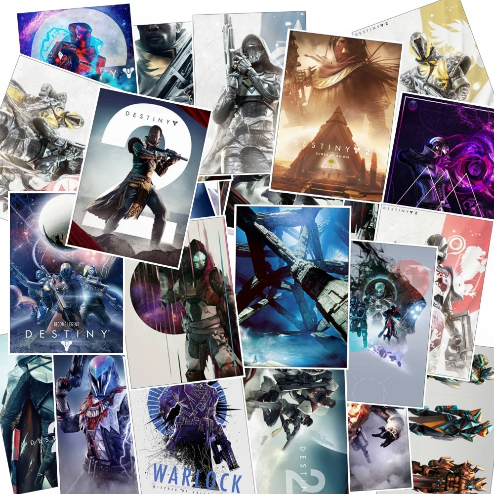 25 шт. игры Destiny 2 Стикеры для Гитары чемодан холодильник ноутбук Стикеры s водонепроницаемый игрушка скейтборд Стикеры