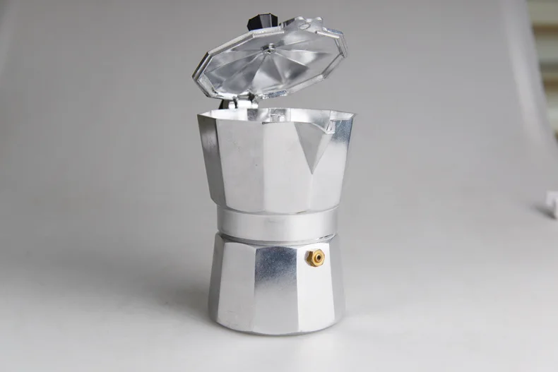 Кофеварка из алюминия Mocha эспрессо Перколятор горшок Кофеварка Moka горшок 2cup/3cup/4cup/5cup плита кофеварка