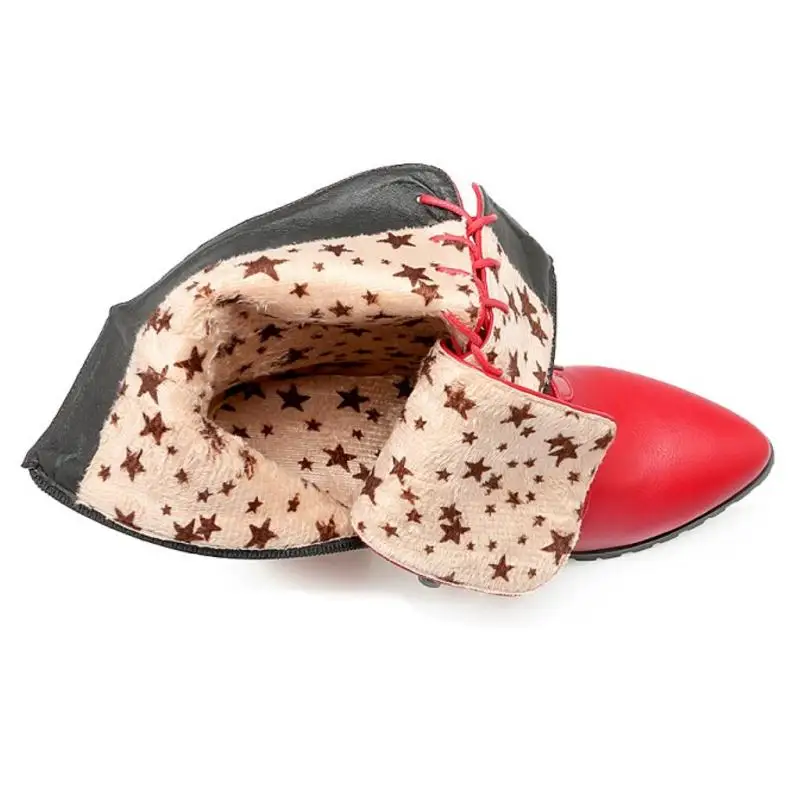 ZALAVOR/женские сапоги до середины икры на высоком каблуке большие размеры 32-49