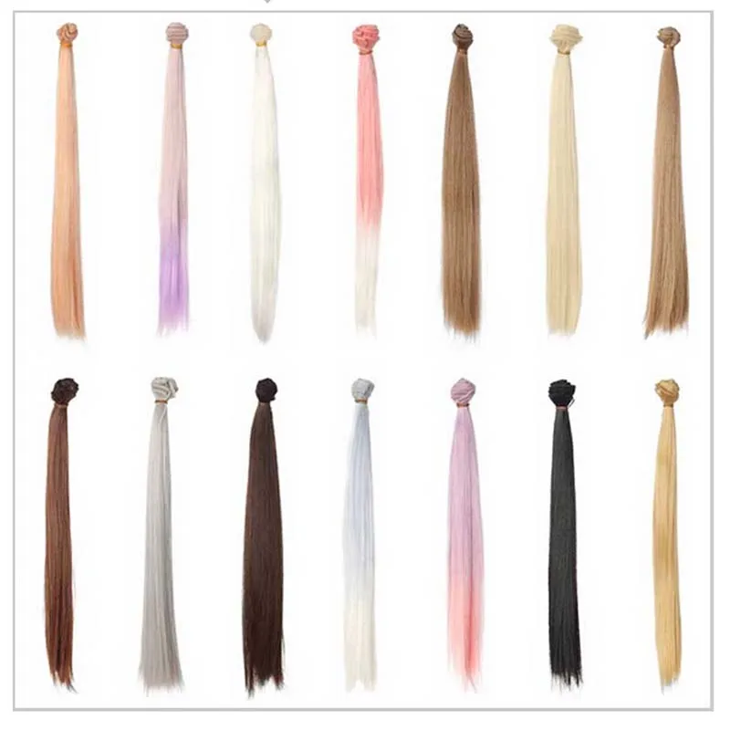 Оптовая продажа парик для кукол сделай сам из высокотемпературной проволоки с