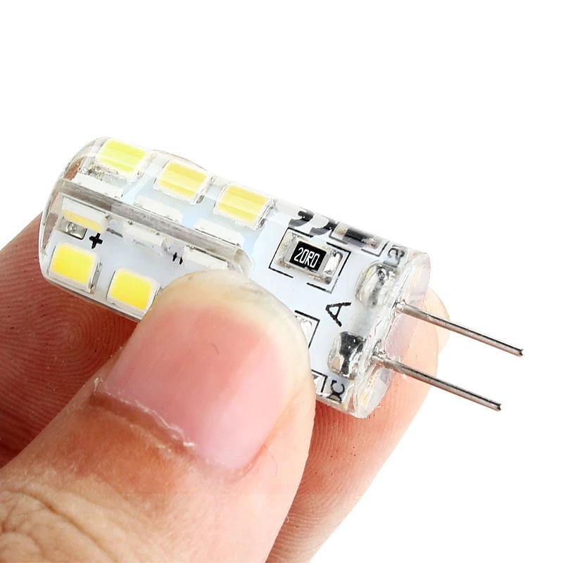 5 шт G4 DC 12 В 2835 SMD 24 светильник Холодный Белый силиконовый кукурузный свет лампа