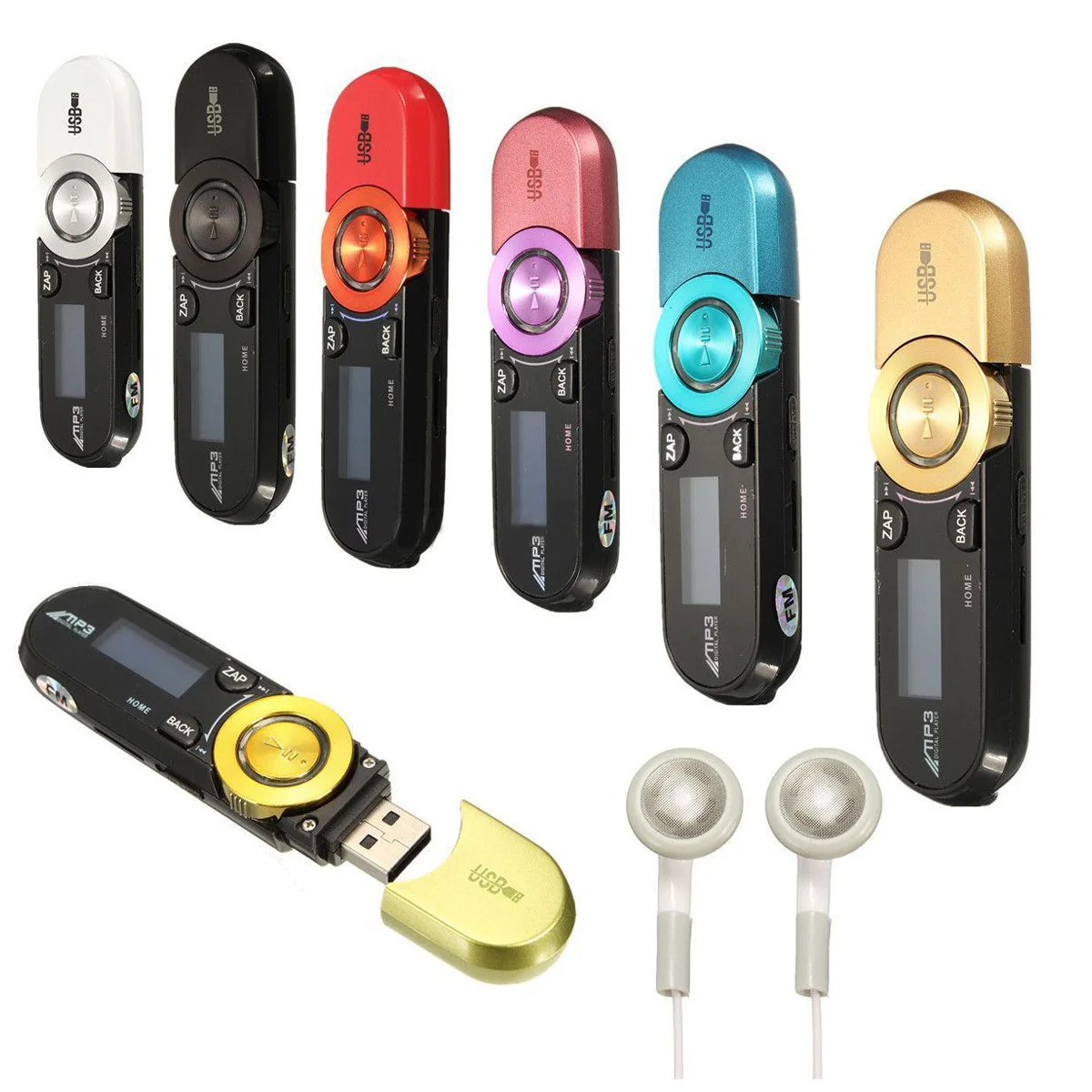 Портативный USB цифровой ЖК-экран поддержка 16 ГБ TF карта FM MP3 плеер | Электроника