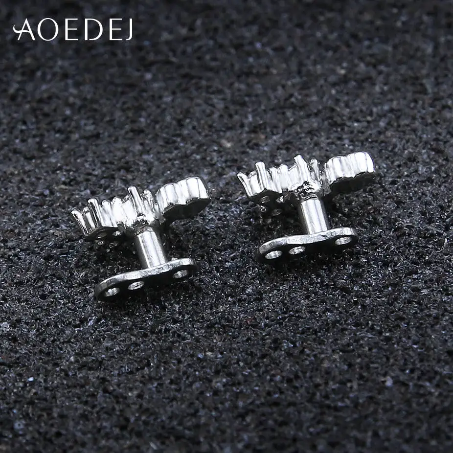 AOEDEJ кристалл сердце микро кожа дайвер кожный Пирсинг из нержавеющей стали Кожный