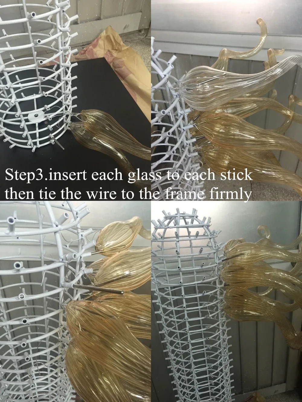 Современная Садовая арт-деко стеклянная скульптура чистая белая муранская