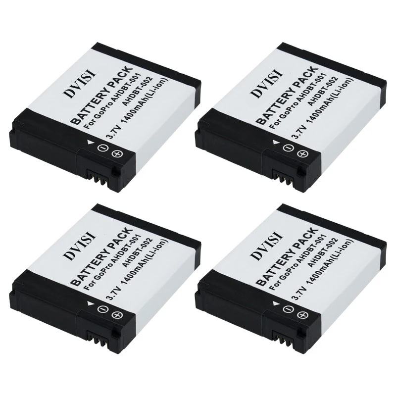 DVISI 3Pcs/lot AHDBT-001 AHDBT 001 AHDBT-002 Battery for GoPro Go Pro HD Hero1 Hero2 Motorsports Surf Outdoor 960 1080P Edition - купить по