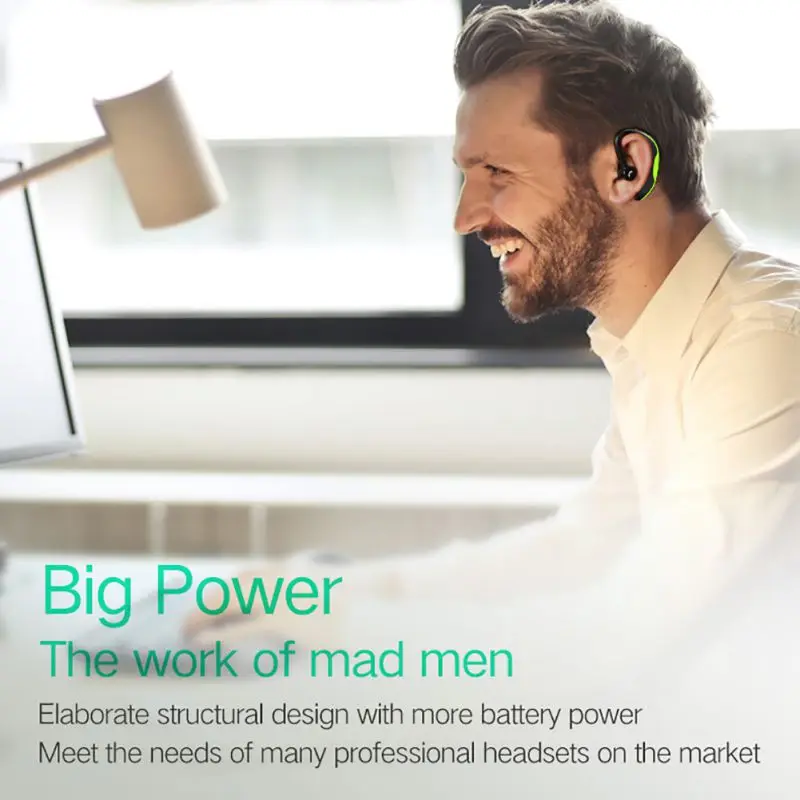 Оригинальные деловые IPX7 водонепроницаемые Bluetooth наушники с микрофоном голосовое