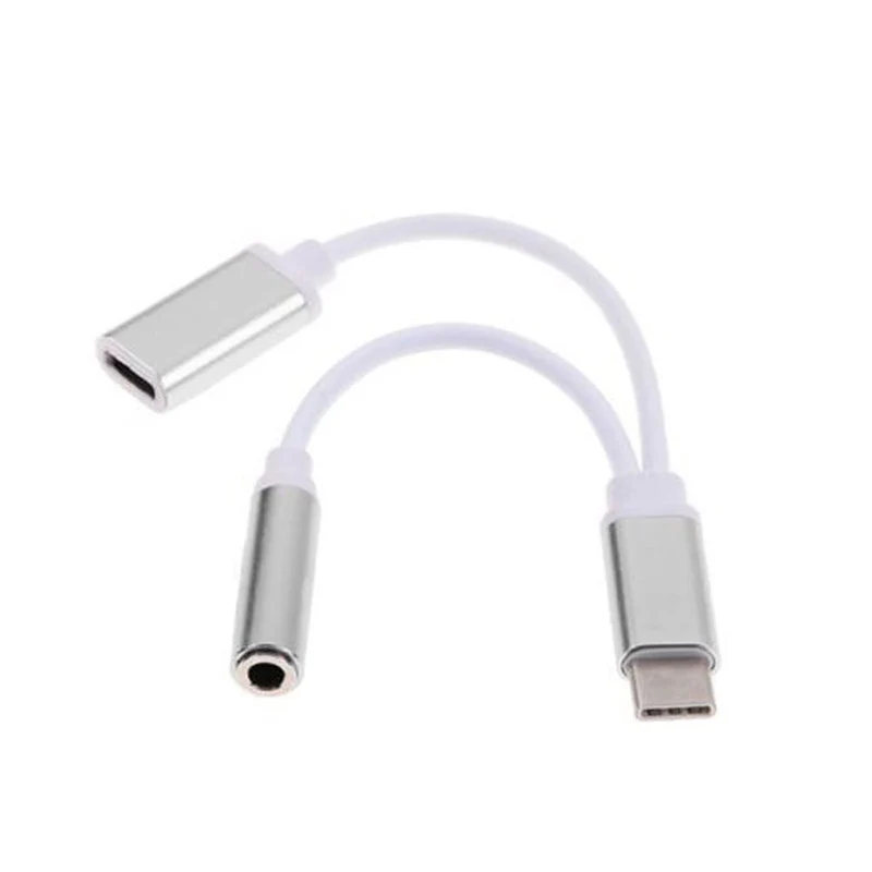 Usb type-C до 3,5 мм разъем наушники AUX аудио сплиттер конвертер Кабель-адаптер зарядный кабель для samsung Xiaomi htc планшет usb