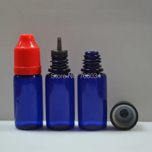 Пластиковые бутылки капельницы для домашних животных 10 мл Bottle100pcs10ml синяя