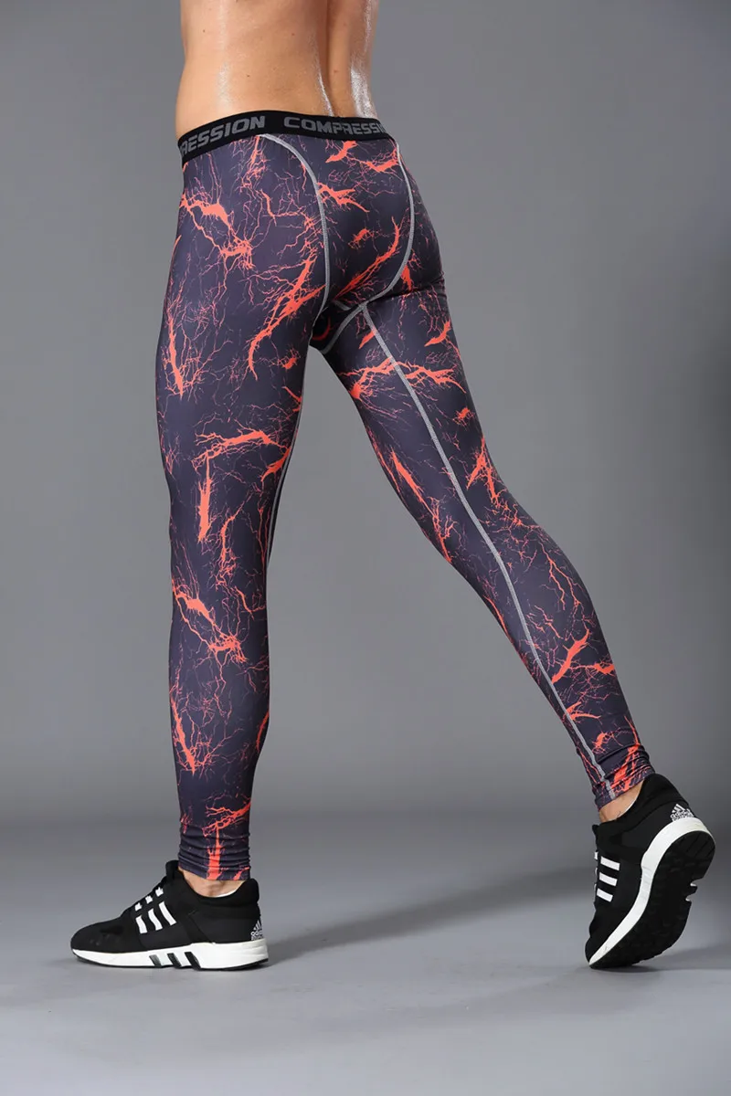 Мужские колготки для бега спортивные Леггинсы из молочного волокна