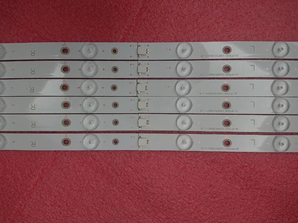Комплект 12 шт. светодиодный подсветка полосы для 50pfk6510 500TT41 500TT42 v4