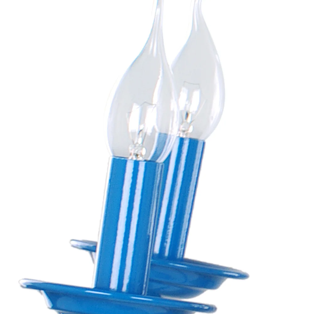 Синий живопись светодиодный Люстра синий люстры блеск света | Освещение