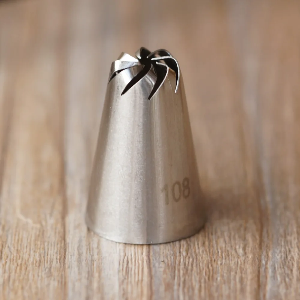 #108 Кондитерская насадка для глазировки торта насадки украшения крема стальные
