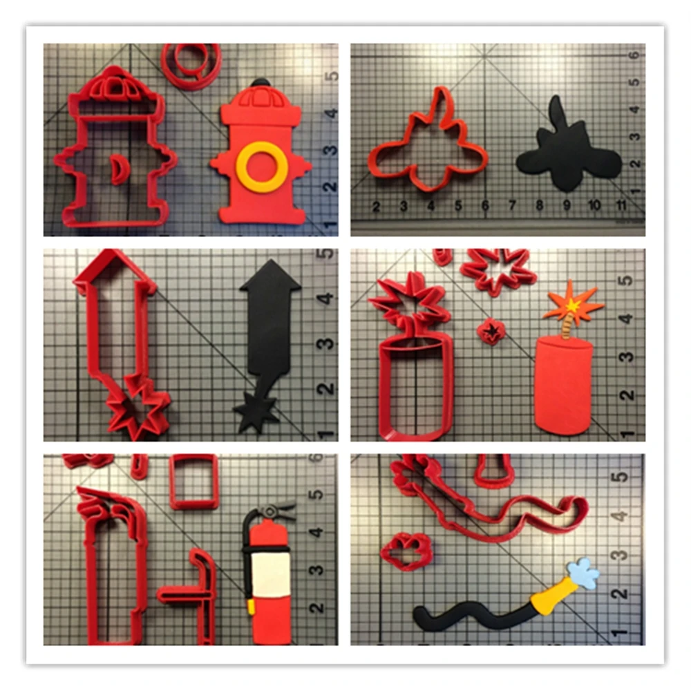 Изготовленный На Заказ 3D Печатный фейерверк Огнетушитель Шланг гидрант помадка