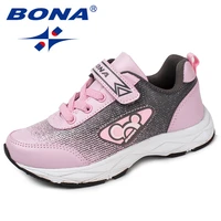 bona new popular style children casual shoes synthetic girls shoes hook loop boys loafers outdoor fashion sneakers shoes