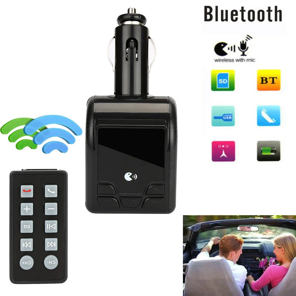 Лидер продаж Автомобильный Bluetooth беспроводной fm передатчик AUX радио адаптер MP3