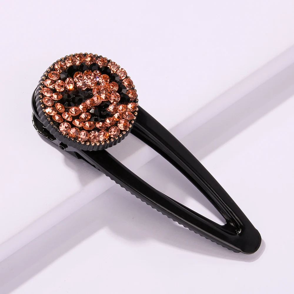 Модные женские акриловые заколки для волос девушек украшения с кристаллами