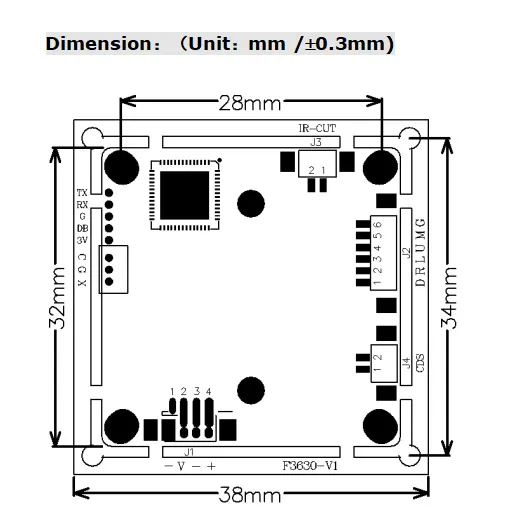 HD 4 в 1 1080P AHD TVI CVI CVBS 2mp 1/2.9 "модуль камеры видеонаблюдения CMOS PCB плата безопасности