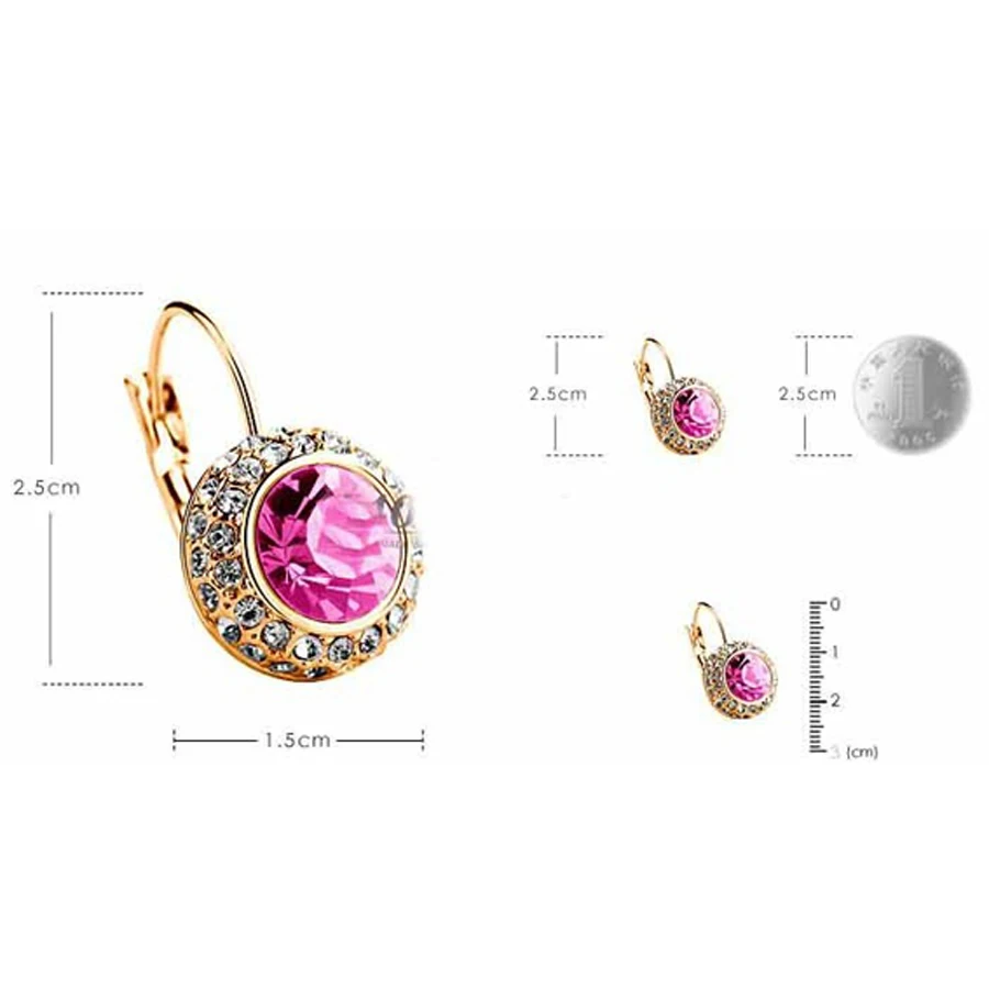 Комплект из колье и серёг с австрийскими кристаллами|necklace swan|necklace jewelry gift boxjewelry