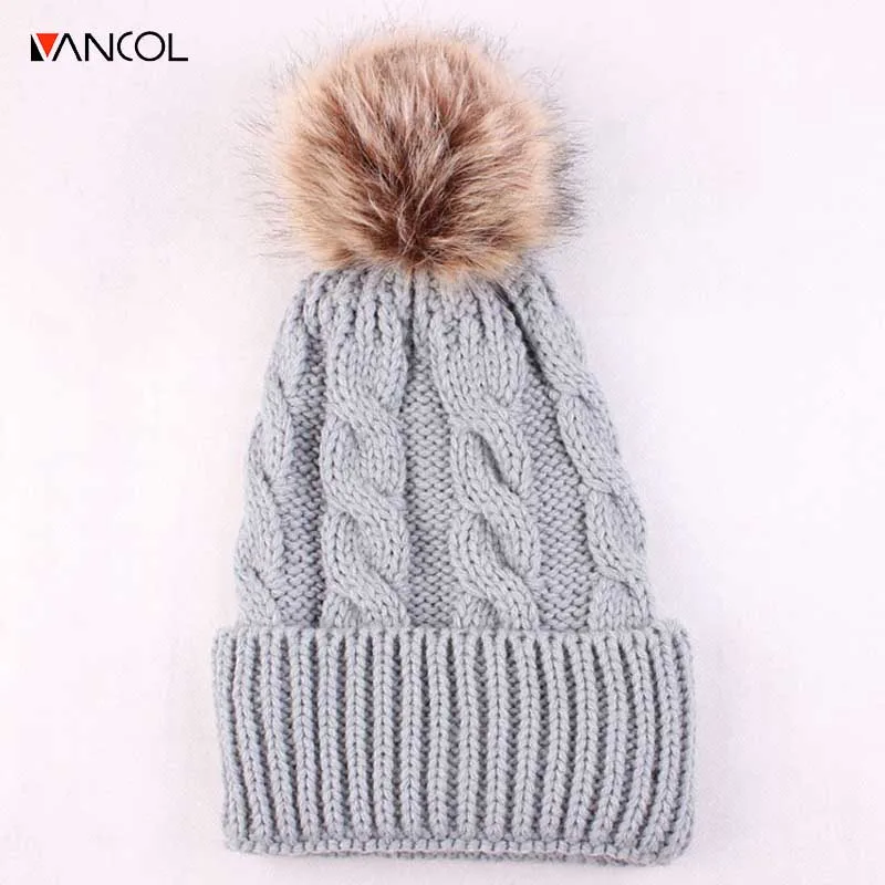 Vancol 2017 Зима Шапки для Для женщин мужчин с Блёстки кристаллы Hairball дрель Skullies Кепки