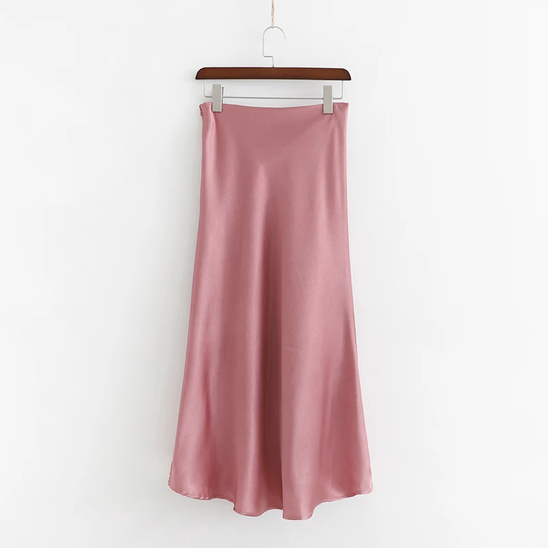 Женские юбки 2019 модная летняя розовая юбка с высокой талией сексуальная женская