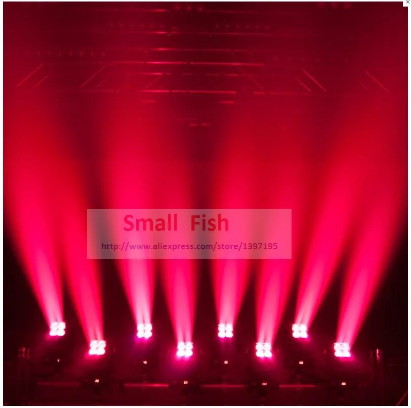 Распродажа 10xLot ZOOM Mini ADJ Inno карманный светодиодный прожсветильник RGBW с подвижной