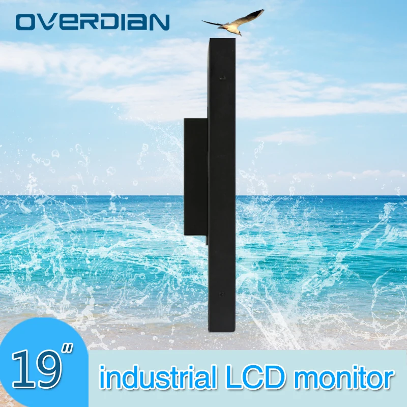 19 дюймов/19 &quotVGA/Touch USB/DVI интерфейс металлическая рамка промышленный ЖК монитор