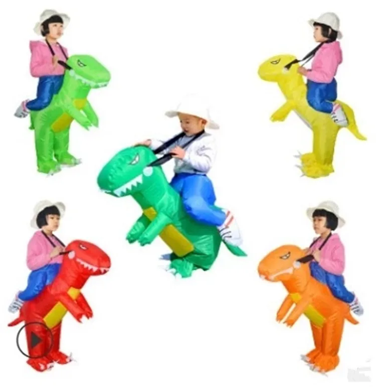 Надувные костюмы динозавра для детей нарядное платье T Rex девочек и мальчиков